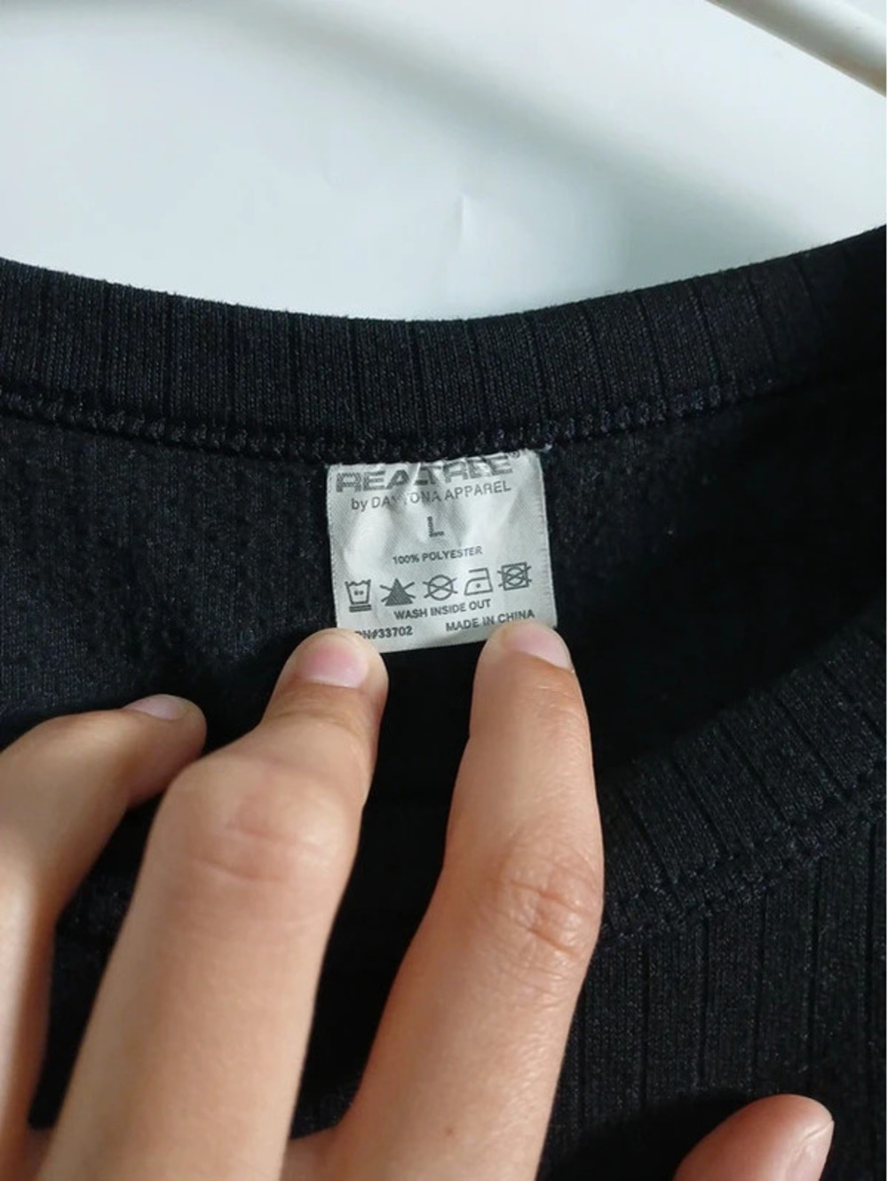 Womans large black long sleeve shirt - Picture 2 of 3